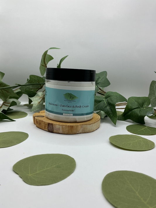 Sea Moss + Oats Face & Body Cream  Eczema Relief 6oz